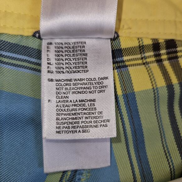 The North Face Board Shorts Y2K Plaid Swim Trunk Surfing Beach Vacation Size 6 - Picture 11 of 12